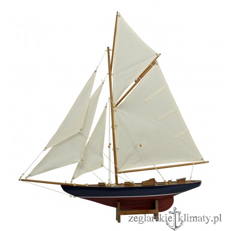 Model jachtu na łożu wys. 67cm