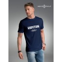 Koszulka męska premium KAPITAN (sznur, granatowa)