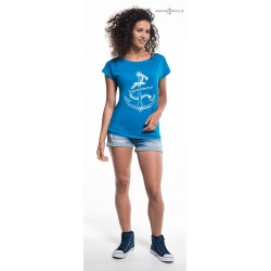 Koszulka damska Żeglarskie Klimaty niebieska