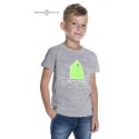 Koszulka dziecięca premium - instruktażowa OPTIMIST 5-12 lat (szary melanż)