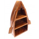 Półka drewniana w kształcie łodzi :-)
