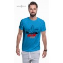 Koszulka sportowa męska SAILING TEAM (niebieska) - tylko rozmiar L