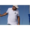 Polo premium męskie białe Sailing Moods