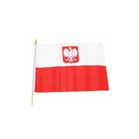 Mała flaga Polski - bandera - 21,5x16cm