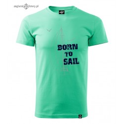 Koszulka premium plus mięta BORN TO SAIL
